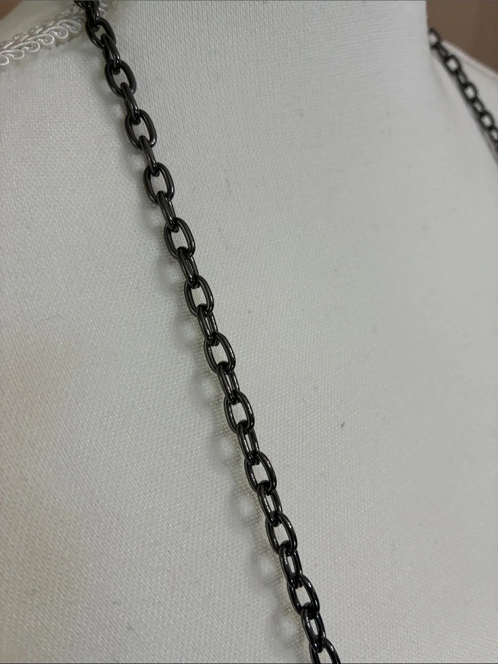 Whiting & Davis Black Mesh Chain Shoulder Clutch